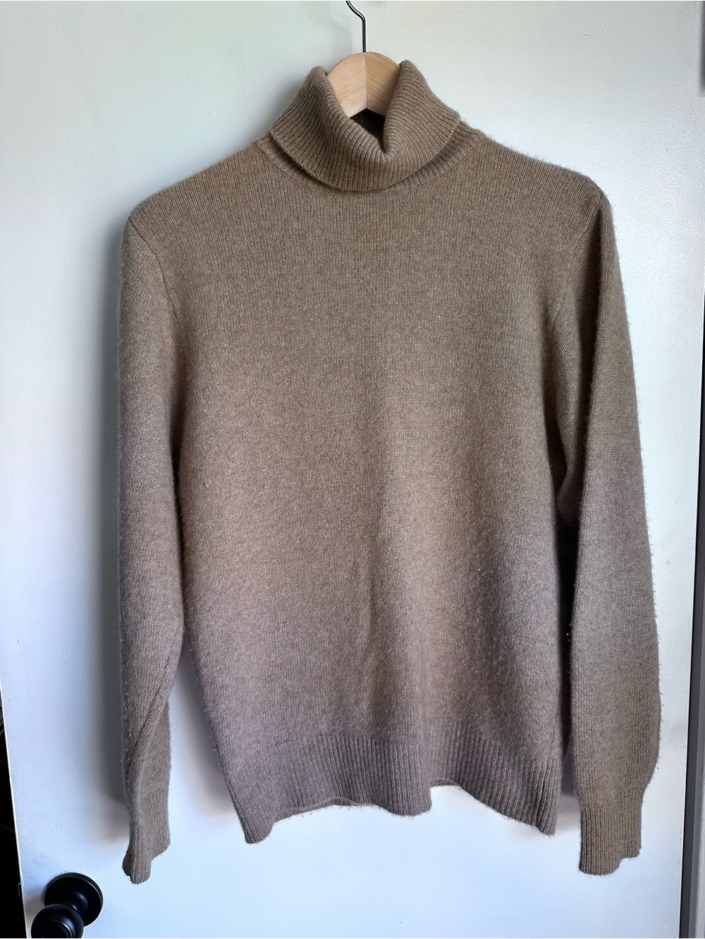 Neiman Marcus Women’s Taupe Cowl Neck Sweater